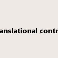 translational control是什么意思