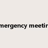 emergency meeting是什么意思