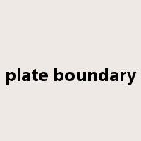 plate boundary是什么意思
