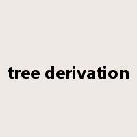 tree derivation是什么意思