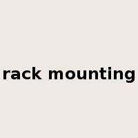 rack mounting是什么意思