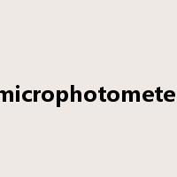 microphotometer是什么意思