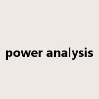 power analysis是什么意思