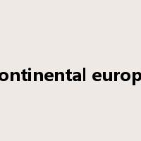 continental europe是什么意思