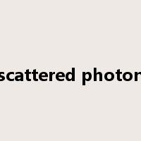 scattered photon是什么意思