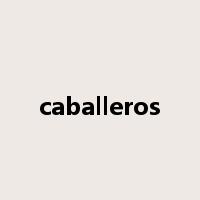 caballeros是什么意思