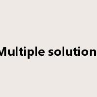 Multiple solutions是什么意思