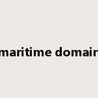 maritime domain是什么意思
