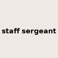 staff sergeant是什么意思