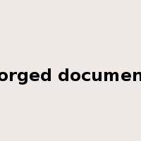 forged document是什么意思
