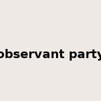 observant party是什么意思
