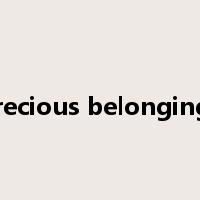 precious belongings是什么意思