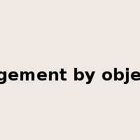 management by objectives是什么意思
