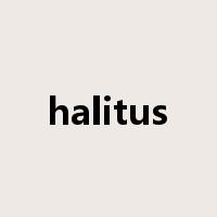 halitus是什么意思