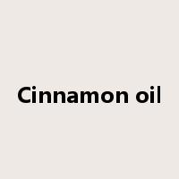 Cinnamon oil是什么意思