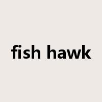 fish hawk是什么意思