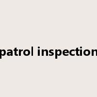 patrol inspection是什么意思
