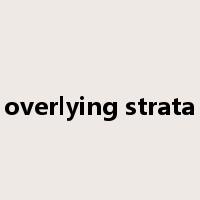 overlying strata是什么意思