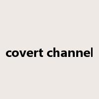 covert channel是什么意思