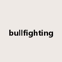 bullfighting是什么意思