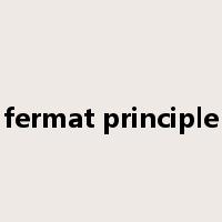 fermat principle是什么意思