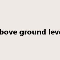 above ground level是什么意思