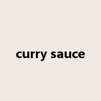 curry sauce是什么意思