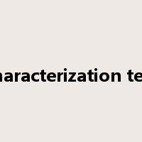characterization test是什么意思
