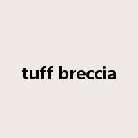 tuff breccia是什么意思