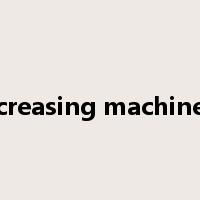 creasing machine是什么意思