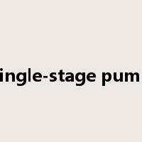 single-stage pump是什么意思