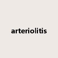 arteriolitis是什么意思