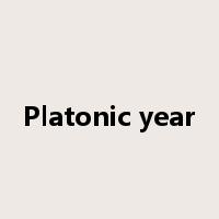 Platonic year是什么意思