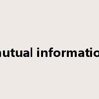 mutual information是什么意思
