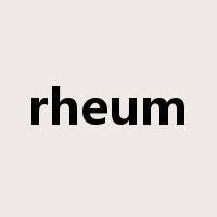 rheum是什么意思