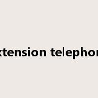 extension telephone是什么意思