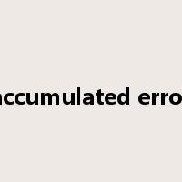 accumulated error是什么意思