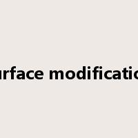 surface modification是什么意思