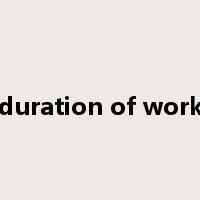 duration of work是什么意思