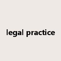 legal practice是什么意思