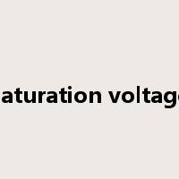 saturation voltage是什么意思