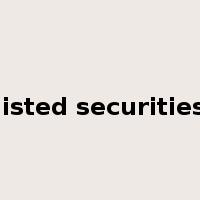 listed securities是什么意思