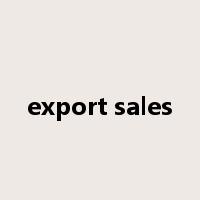 export sales是什么意思