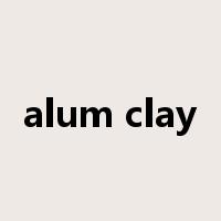 alum clay是什么意思