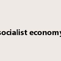 socialist economy是什么意思