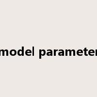 model parameter是什么意思