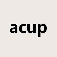 acup是什么意思