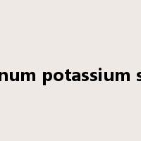 Aluminum potassium sulfate是什么意思