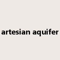 artesian aquifer是什么意思
