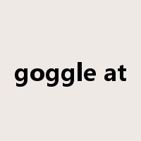 goggle at是什么意思